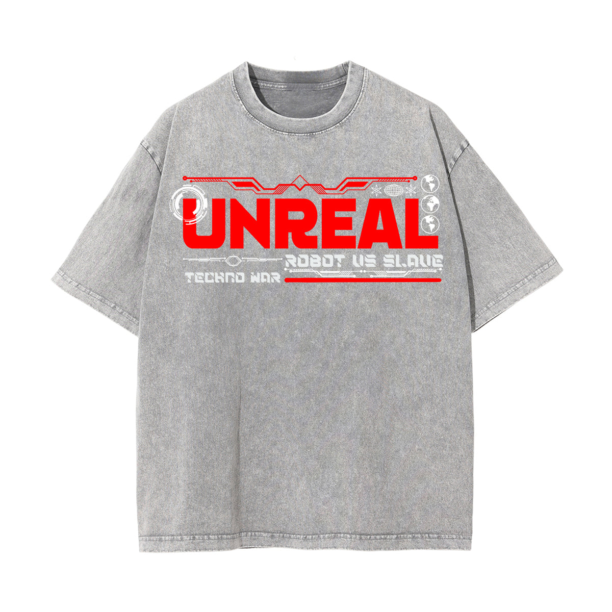 Metallic Streetwear Chrome Graphic Tee-INNBLAC Fashion Apparel