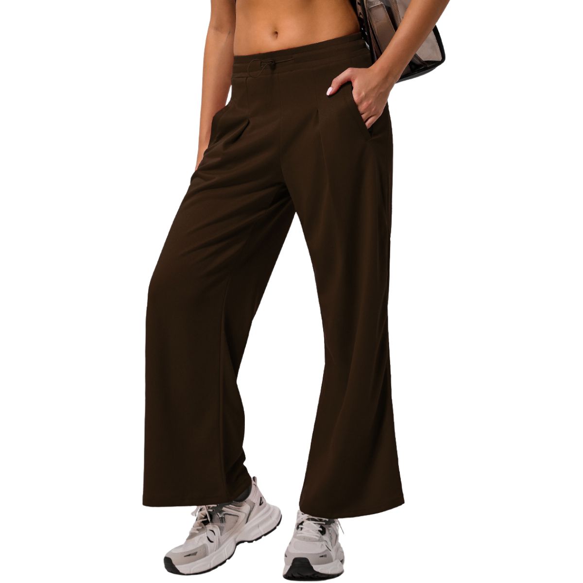 Women's Double Pleat Wide-Leg Trousers