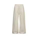 Relaxed Drawstring Wide Leg Casual Trousers