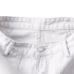 Solid Cargo Wide-Leg Cropped Pants