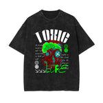 Toxic Life Stone Wash Graphic Tee-INNBLAC Fashion Apparel