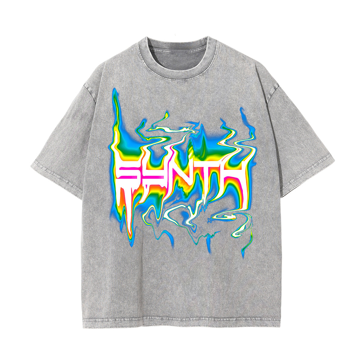 Synth Acid Style Streetwear Graphic Tee-INNBLAC Fashion Apparel