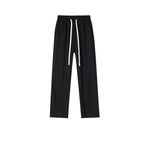 Solid Color Straight Leg Trousers-INNBLAC Fashion Apparel