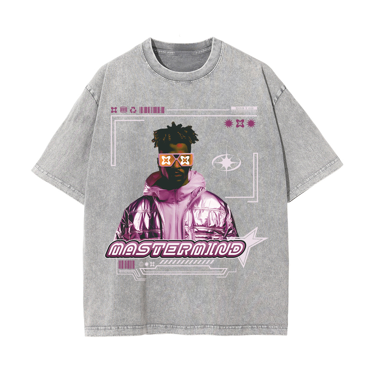 Mastermind Y2k Streetwear Stone Wash Tee-INNBLAC Fashion Apparel