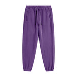 Solid Color Plush Lining Joggers-INNBLAC Fashion Apparel