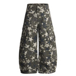 Star Print Oversized Cargo Pants