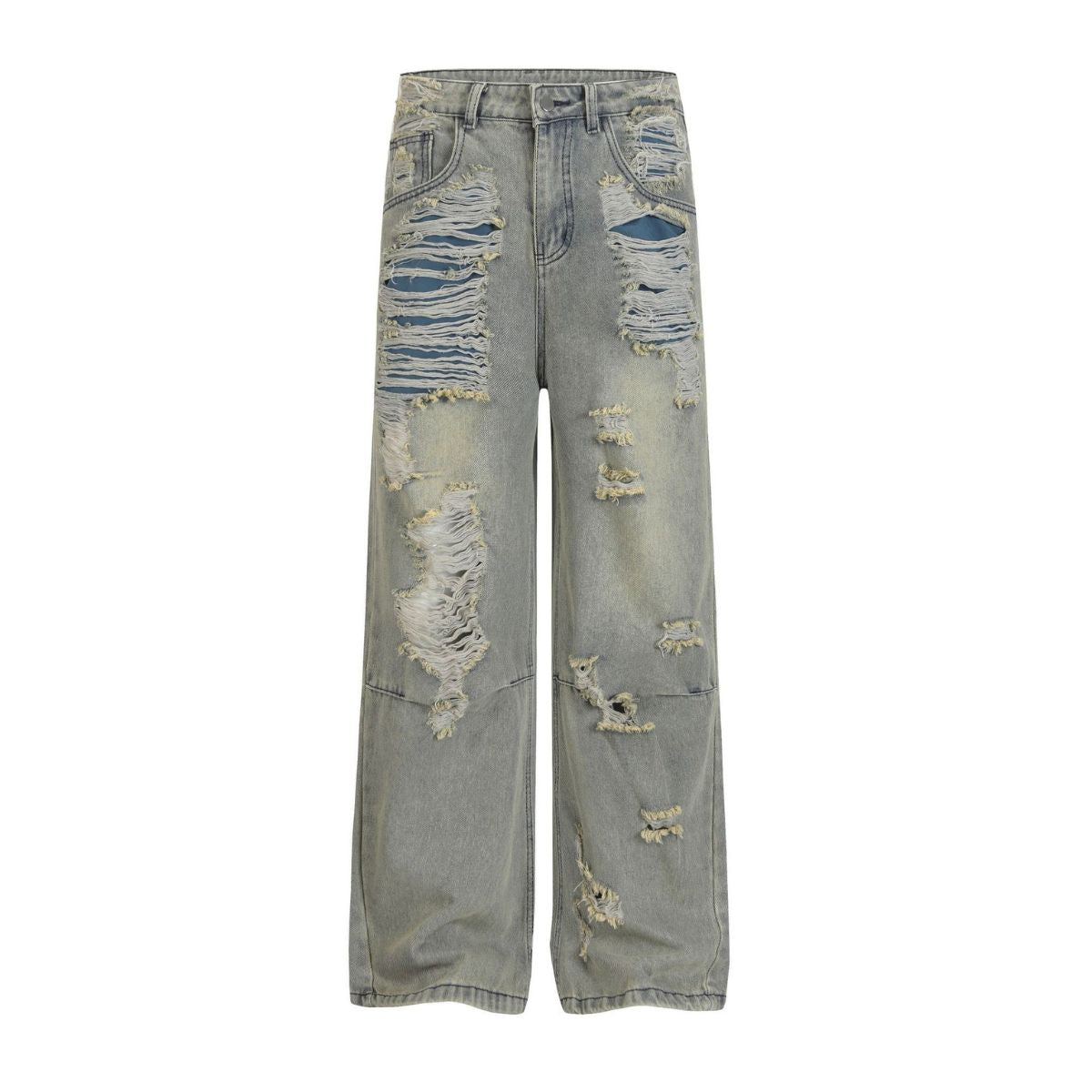 Smoke Rise Heavy Ripped Vintage Washed Jeans