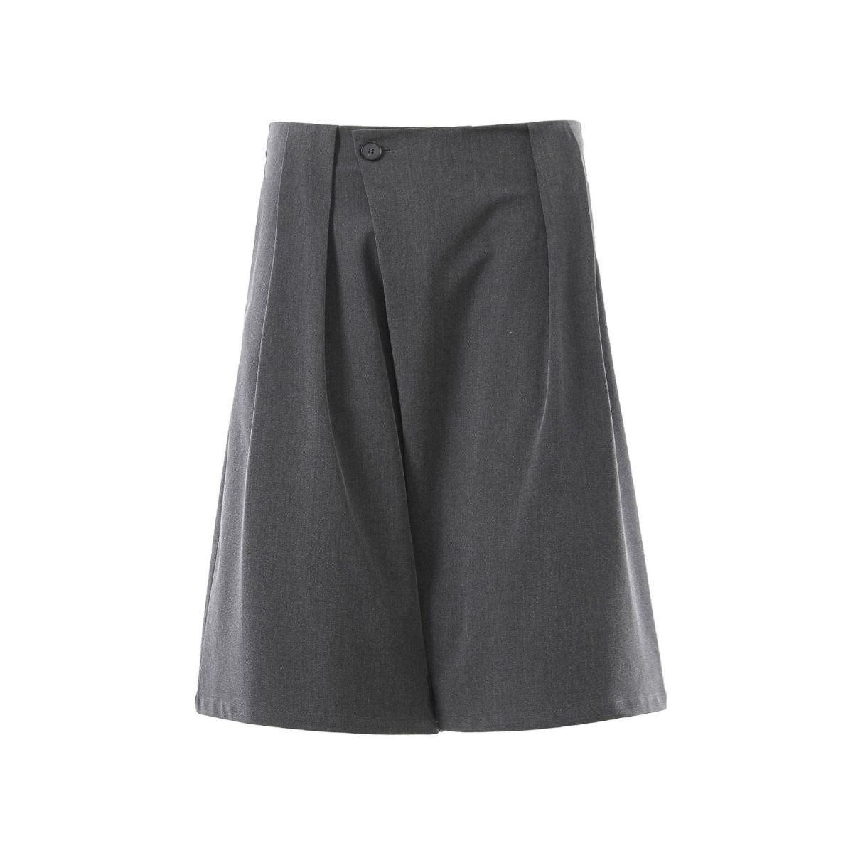 Vintage Asymmetrical Wide Leg Cropped Suit Shorts