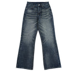 Blue Washed Baggy Cat Whisker Jeans