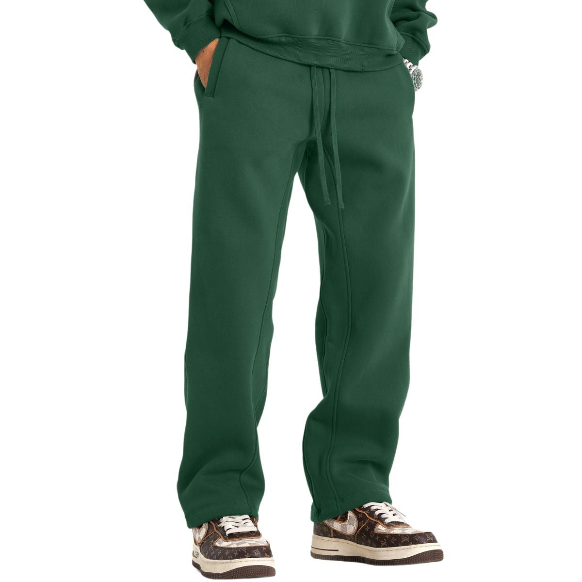 Men's Solid Color Baggy Joggers-INNBLAC Fashion Apparel