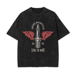 Live To Ride Graphic Tee-INNBLAC Fashion Apparel