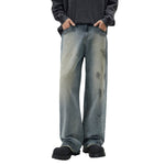 Ripped Graffiti Baggy Jeans-INNBLAC Fashion Apparel