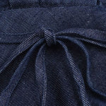 Tie Waist Halter Neck Flared Denim Mididress