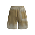 Ombre Color Drawstring Casual Lounge Elastic Waist Shorts