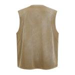 Chest Pocket Knit Sleeveless Relaxed Fit Muscle Tank