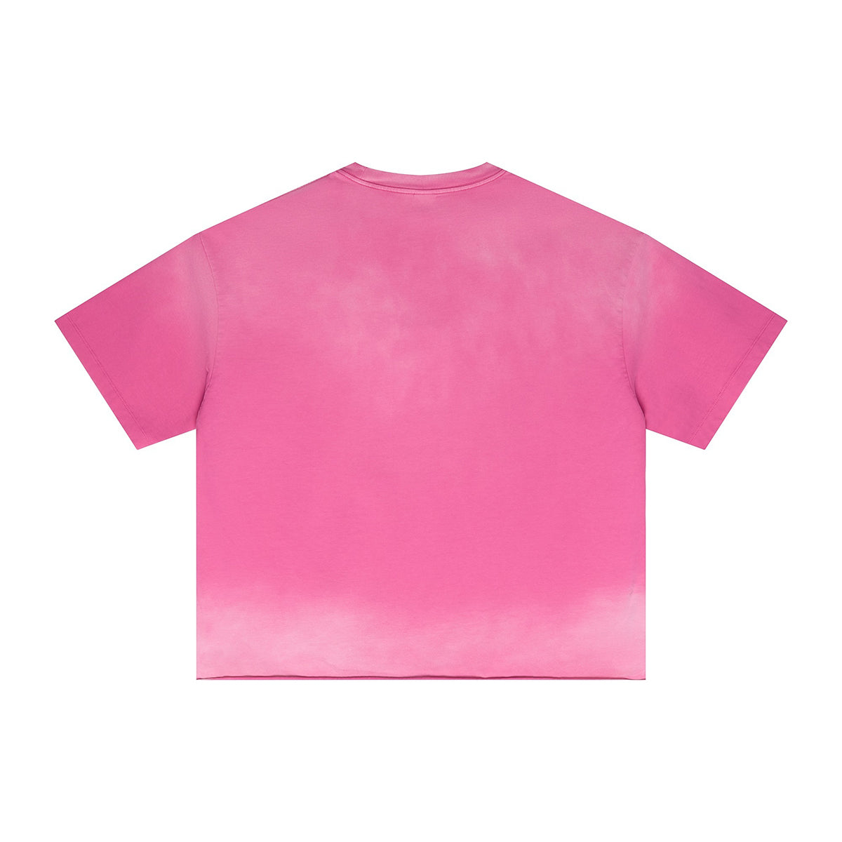 Boxy Raw Edge Washed Loose Short Sleeve Tee