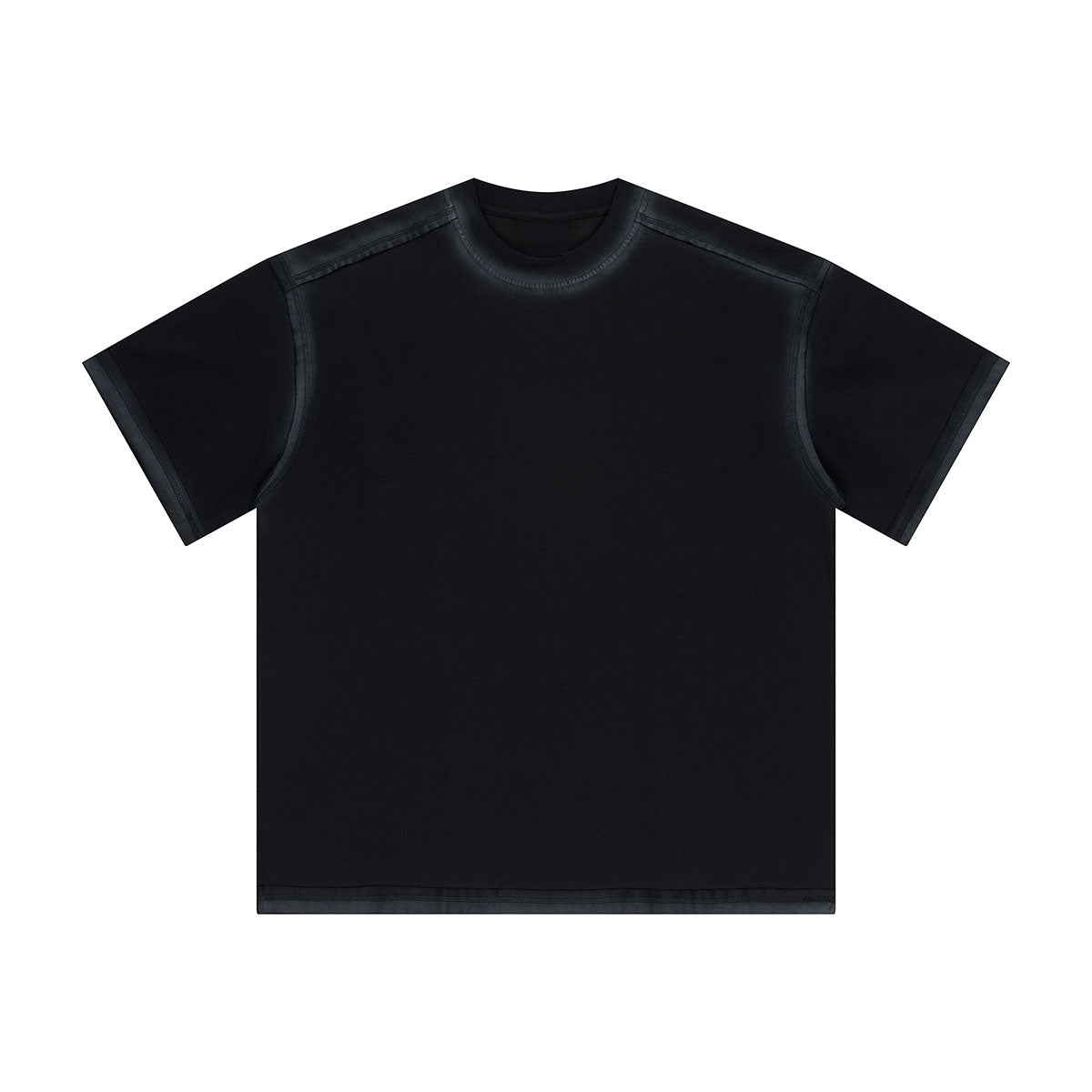 Vintage Washed Oversized Colorblock Tee