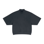 Oversized Mock Neck Short Sleeve T-shirt