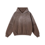 Two-Layer Sleeve Ombre Faded Hoodie