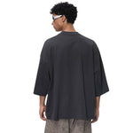 Mock Neck Oversized Vintage Tee