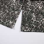 Leopard Print Drawstring Wide-Leg Graphic Pants
