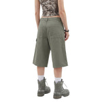 Vintage Washed Distressed Utility Bermuda Shorts