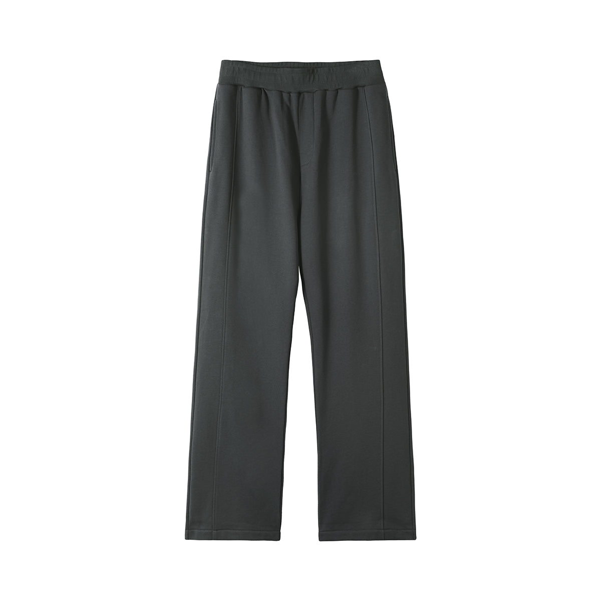 Solid Color Thick Baggy Trousers-INNBLAC Fashion Apparel