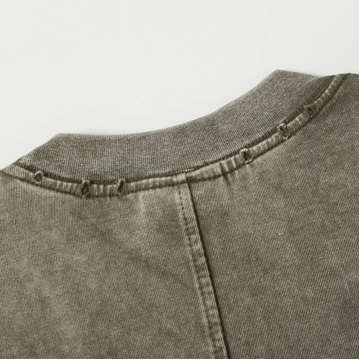 Streetwear Inspired Color Blocked Washed Casual Cotton Tee