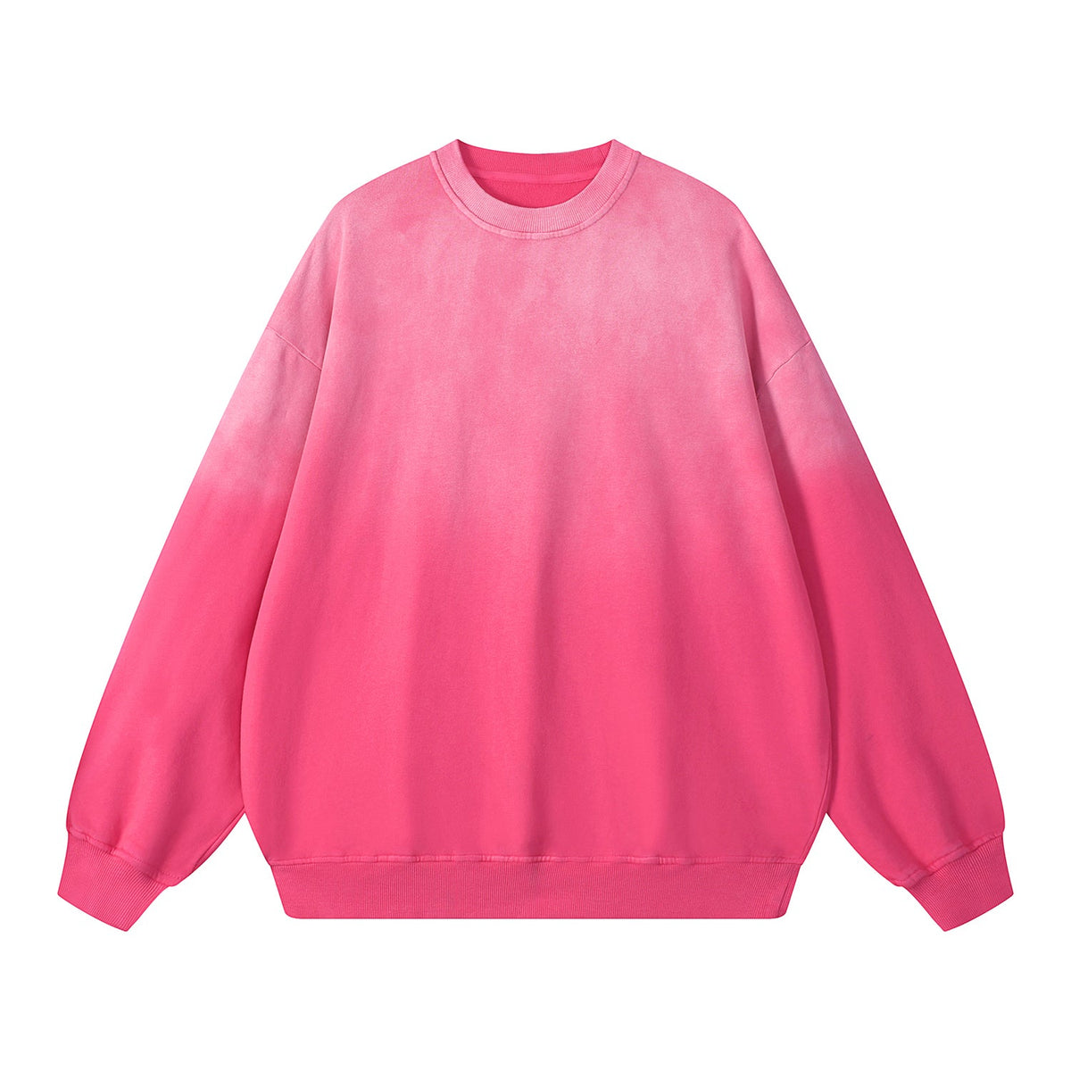 Men's Relaxed Washed Gradient Sweatshirt-INNBLAC Fashion Apparel