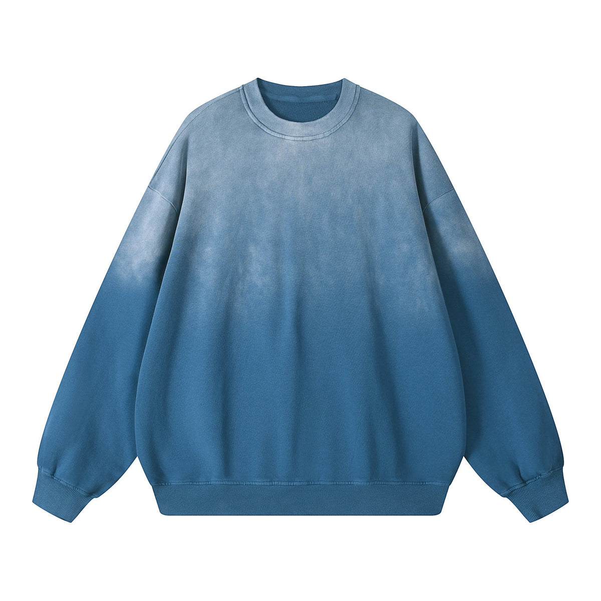 Men's Relaxed Washed Gradient Sweatshirt-INNBLAC Fashion Apparel