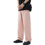 Men's Solid Color Relaxed Trousers-INNBLAC Fashion Apparel