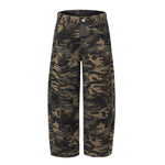 Camo Wide Leg Tactical Pocket Streetwear Pants