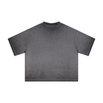 Reverse Fry Washed Vintage Casual Cotton Tee