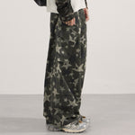 Star Print Oversized Cargo Pants