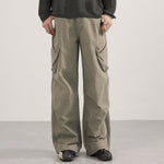 Relaxed Fit Tactical Cargo Zipper Pants