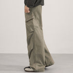 Relaxed Fit Tactical Cargo Zipper Pants