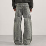 Wide Leg High Waist Distressed Denim Jeans