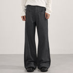 Tailored High Waist Wide Leg Striped Pants