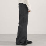 Tailored High Waist Wide Leg Striped Pants