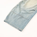 Distressed Light Wash Vintage Wide Leg Pants