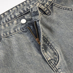 Wide Leg High Waist Distressed Denim Jeans