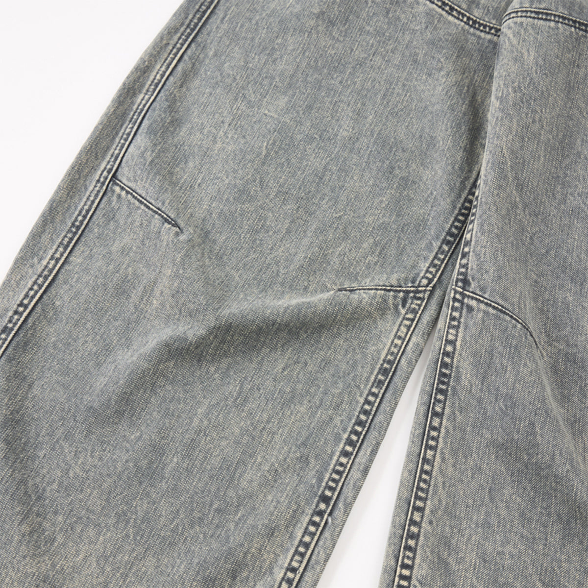 Wide Leg High Waist Distressed Denim Jeans