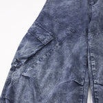 Distressed Wide Leg Cargo Pants