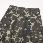 Star Print Oversized Cargo Pants