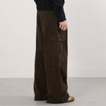 Vintage Brown Oversized Pocket Cargo Pants