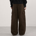 Vintage Brown Oversized Pocket Cargo Pants