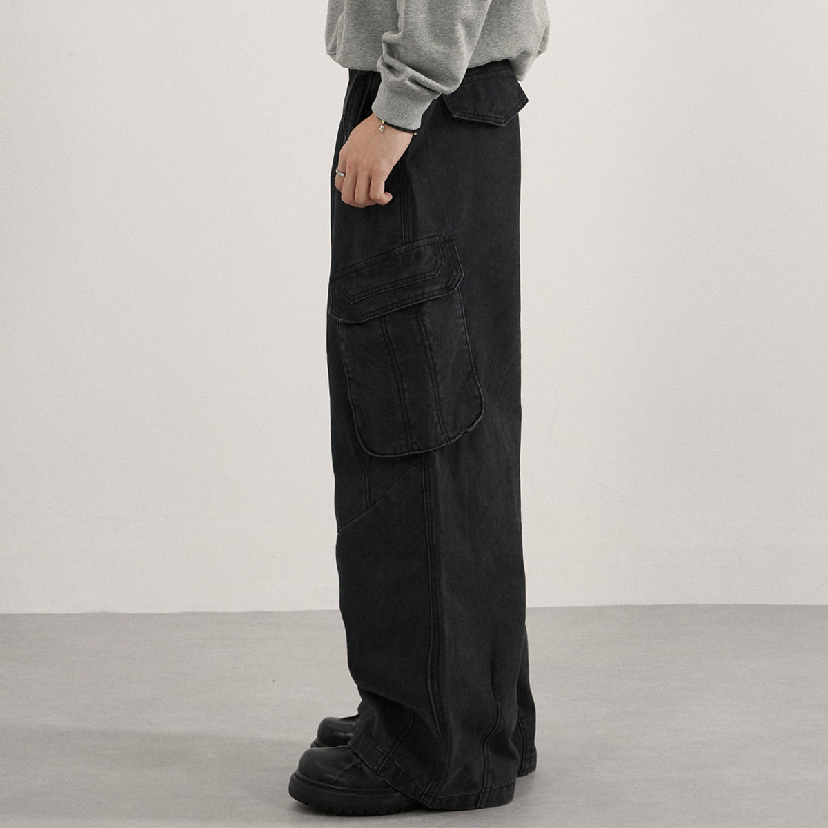 Utility Wide Leg Side Pocket Pants