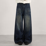 Vintage Wash High Waist Loose Wide Leg Jeans
