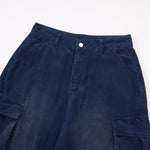 Vintage Wash Wide Leg Cargo Pants