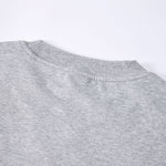 Oversized Minimal Tee Raw Edge Contrast Stitching